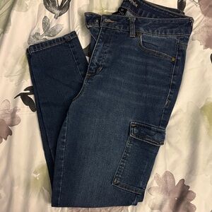 Women's Dark Blue Denim Jeggings